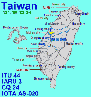 [Country map of Taiwan]